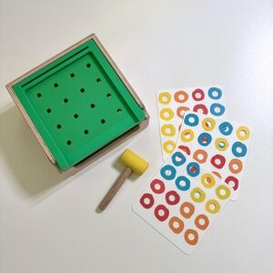 Lovevery Match And Tap Hammer & Wooden Box Investigator Kit Montessori *NO PEGS*